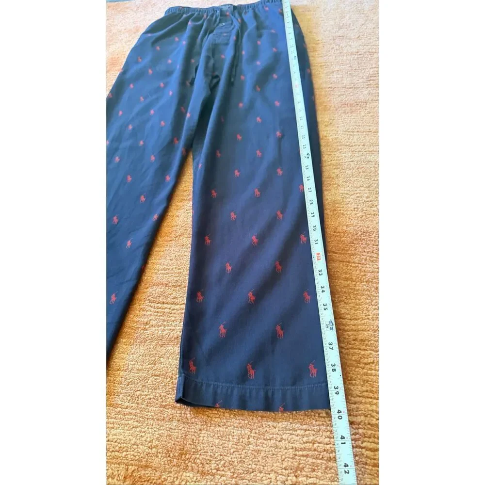 Polo Ralph Lauren Pajama Pants Navy Pony Print Size S